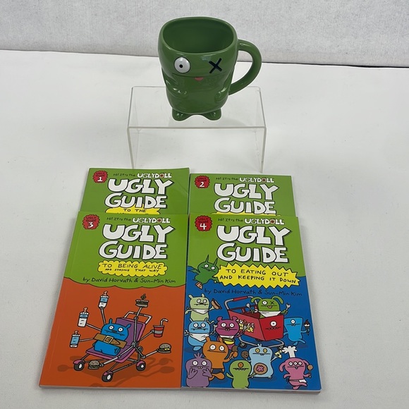 UGLY DOLL OX coffee mug and (4) Ugly Guide books. - Picture 1 of 14